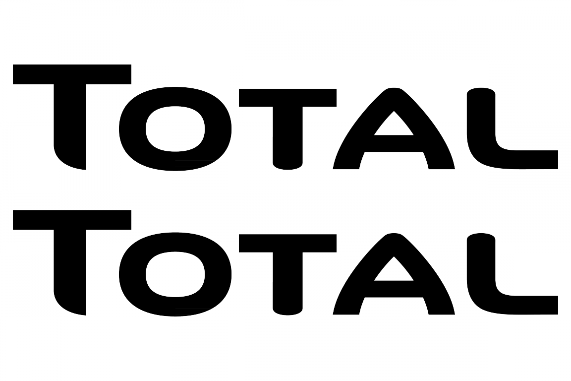 Total Logo - Total logo stickersChoose the color yourselfand select the size