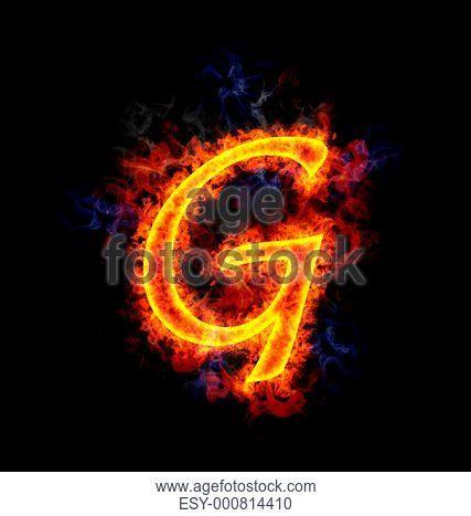 Blue Flame Letter G Logo - Fire letter g Stock Photos and Images | age fotostock