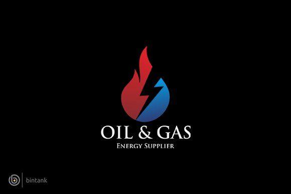 Blue Flame Letter G Logo - Oil & Gas Logo Logo Templates Creative Market