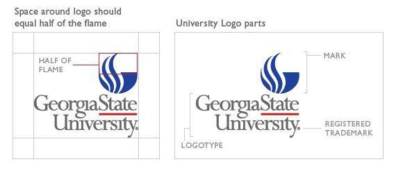 Blue Flame Letter G Logo - Official University Logos - Communications Toolkit