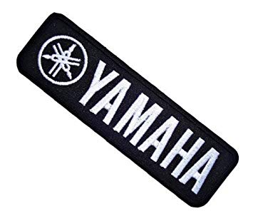 Yamaha Motocross Logo - Yamaha Motorcycles Motocross Logo White Label Embroidered Iron or