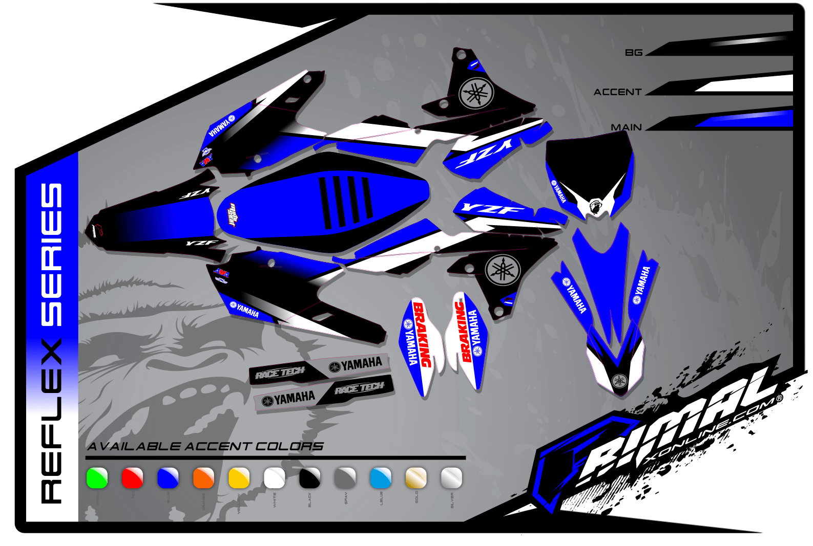 Yamaha Motocross Logo - REFLEX YAMAHA. Primal X Motorsports. Motocross Graphics. ATV