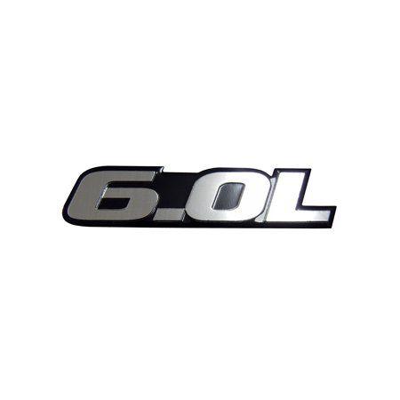Black and White Ford Diesel Logo - 6.0L Liter Engine Silver Aluminum Badge OLD SKOOL Emblem for Ford ...