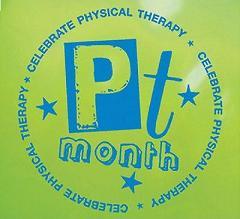 PT Month Logo - Healthcare Habit : Gifts to Celebrate Physical Therapy Month