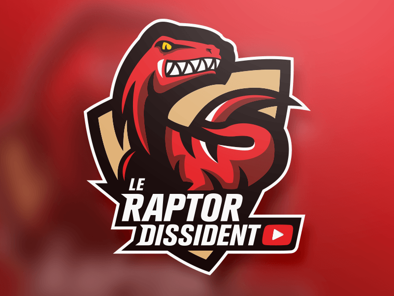 Red Raptor Logo - Logo – Le Raptor Dissident by ICS | Dribbble | Dribbble