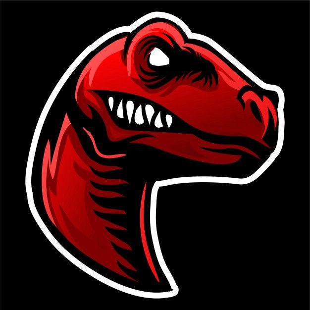 Red Raptor Logo - Raptor head mascot logo Vector
