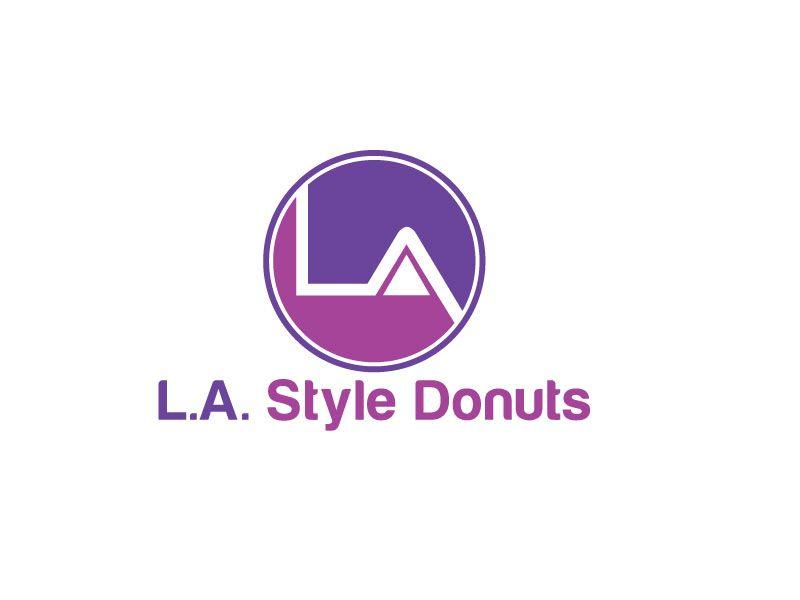 Style Flower Logo - Upmarket, Traditional, It Company Logo Design for L.A. Style Donuts