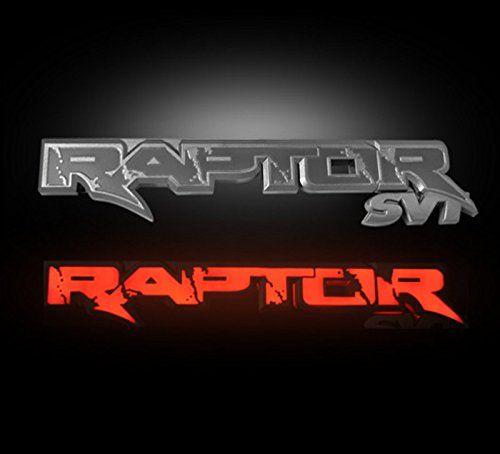 Red Raptor Logo - Amazon.com: 09-14 Ford SVT RAPTOR Illuminated Emblem 1-Piece Rear ...