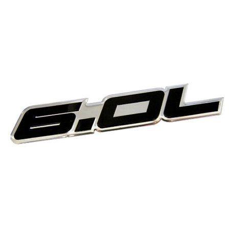 Excursion Logo - 6.0L Liter in BLACK on SILVER Highly Polished Aluminum Car Truck Engine  Swap Nameplate Badge Logo Emblem for Ford Excursion F250 F350 Turbo Diesel  ...