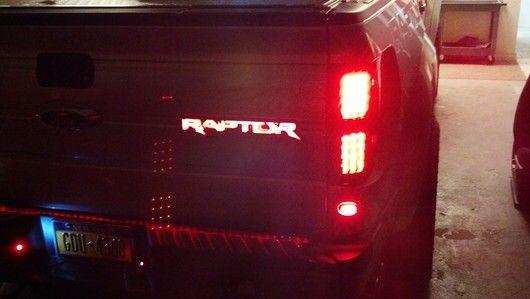 Red Raptor Logo - Ford Raptor Illuminated Emblem - Truck & Car Parts - 264284RD ...