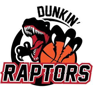 Red Raptor Logo - Dunkin' Raptors