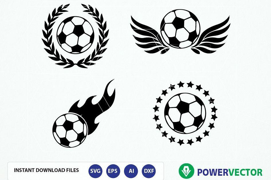 Soccer Ball Logo - Svg file Soccer. Soccer Team Logo Vector. Soccer balls svg, dxf, png
