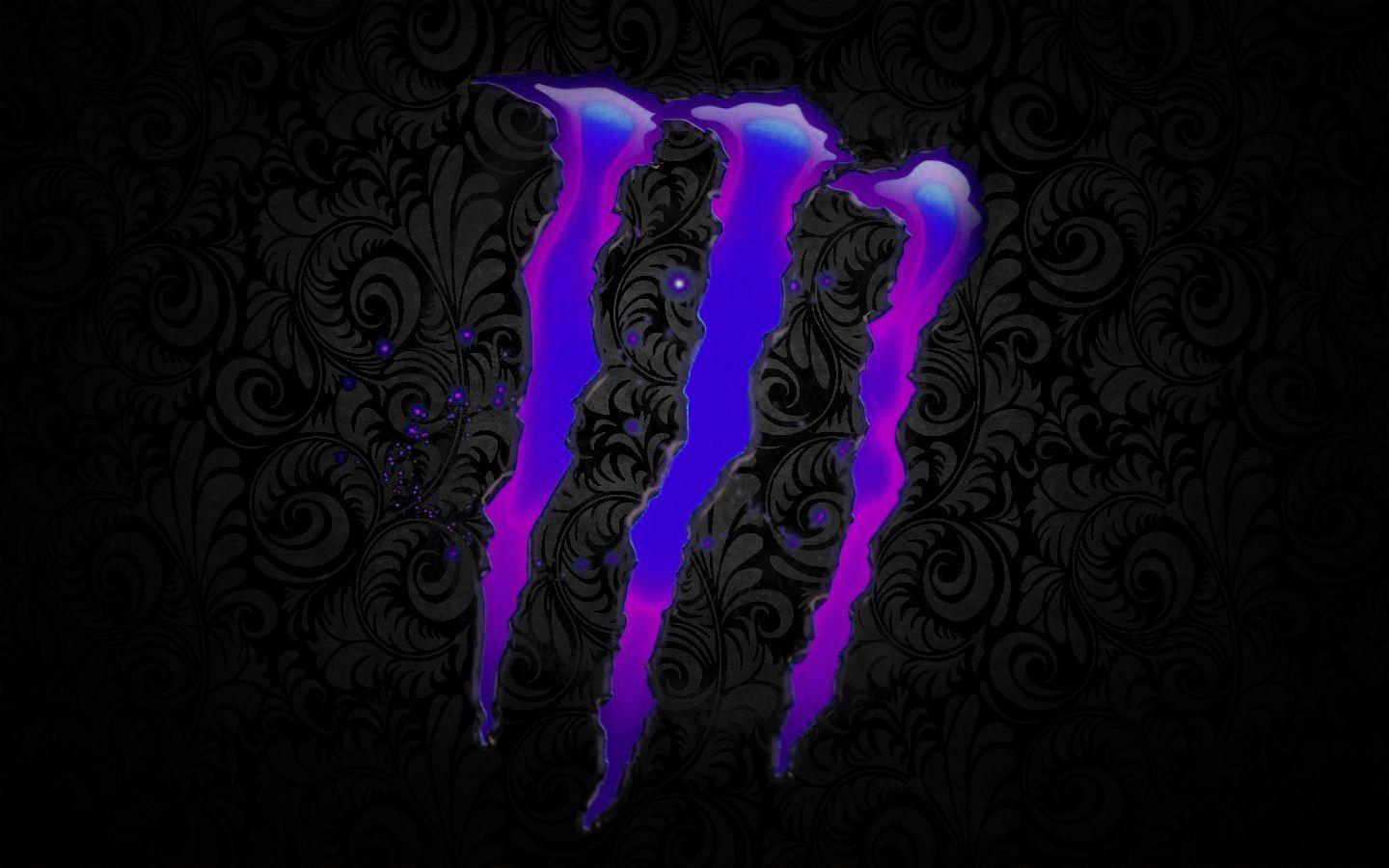 Purple Monster Logo - Monster Logo Purple Wallpaper