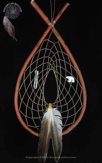 Tee Pee in Red White Circle Logo - Authentic Red Willow Tee Pee Dream Catcher - DreamCatcher.com