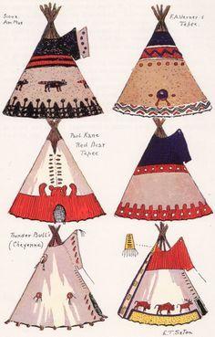 Tee Pee in Red White Circle Logo - 41 Best Plains Indian Teepee images | Native american indians ...