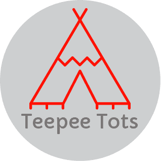 Tee Pee in Red White Circle Logo - Sweet Candy Kids Teepee Tent