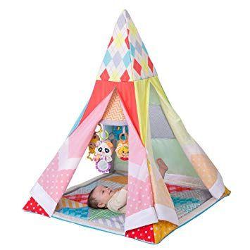 Tee Pee in Red White Circle Logo - Amazon.com : Infantino Grow-with-Me Playtime Teepee Gym : Baby