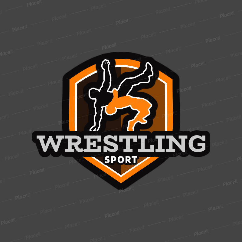 Wrestling Logo - Placeit - Wrestling Logo Generator for Teams and Clubs