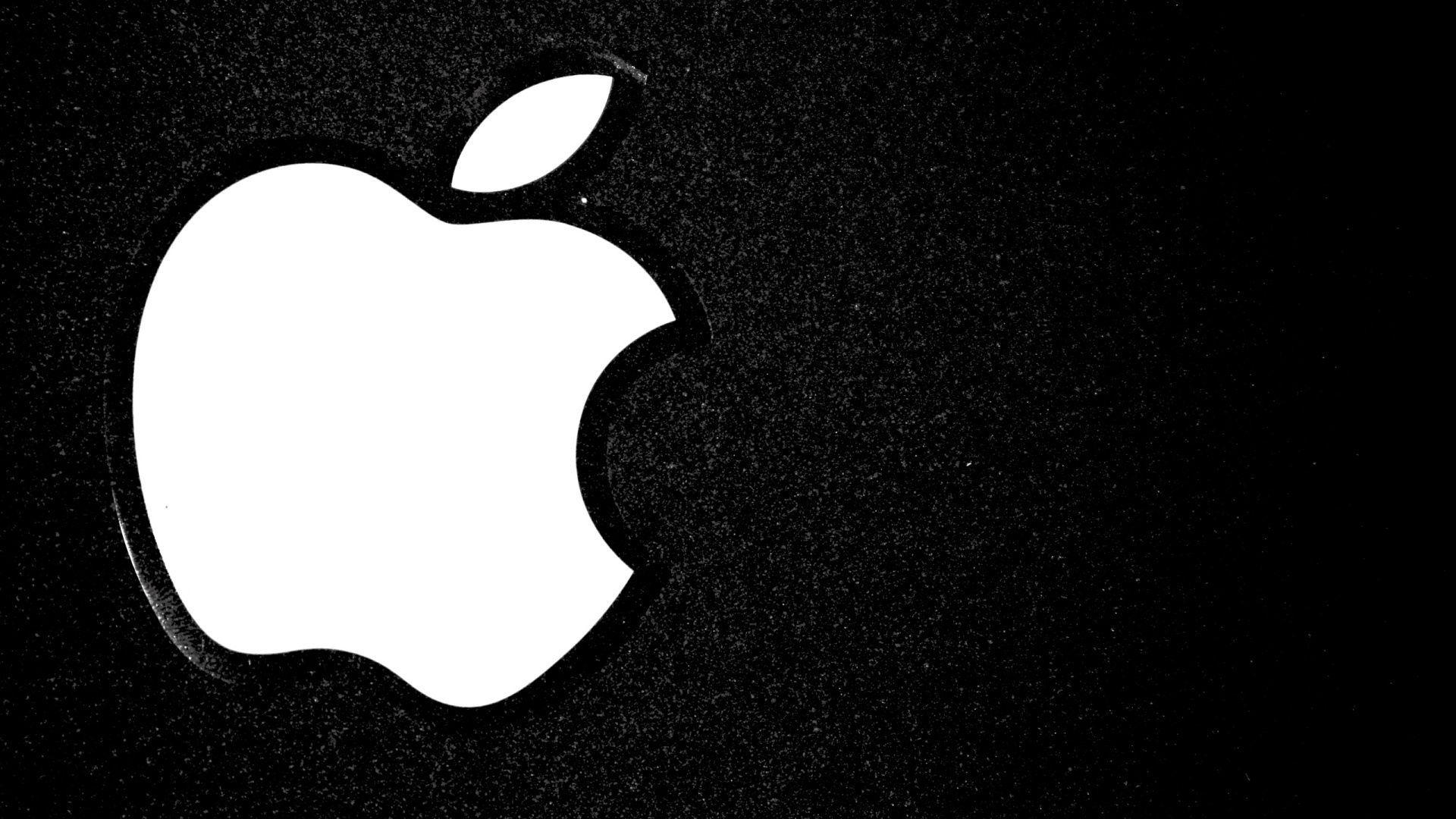 Black Mac Logo - White and Black Apple Mac Logo HD Wallpaper | Apple Logo Wallpapers ...