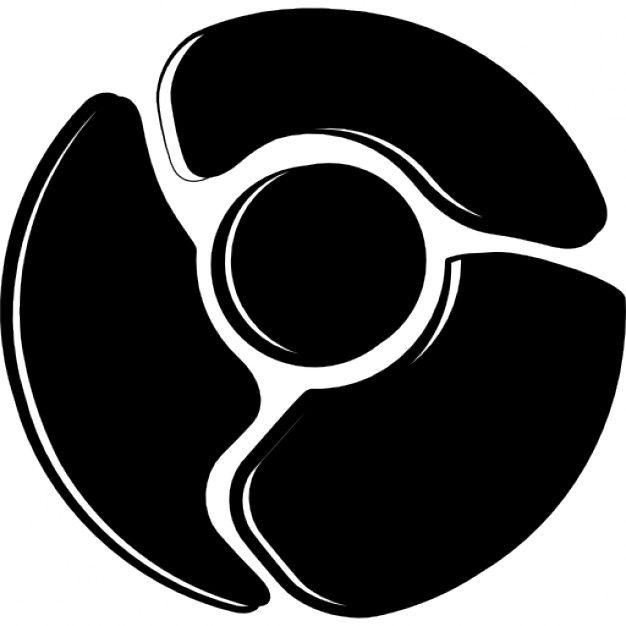 Black Chrome Logo - Chrome logo sketch symbol variant Icon