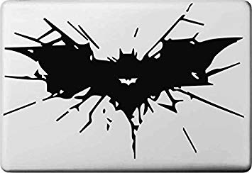Black Mac Logo - Vati Leaves Removable Creative Cartoon Batman Logo Decal Sticker ...