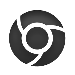 Black Chrome Logo - Chrome Icon | Download Token Dark icons | IconsPedia