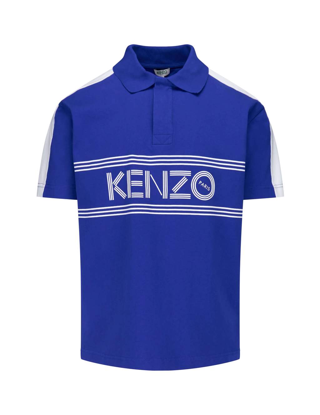 Blue Stripe Logo - Kenzo Men's Blue Stripe Logo Polo Shirt. GIULIOFASHION.COM