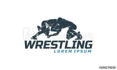 Wrestling Logo - Wrestling logo template, Wrestling Sport Silhouette logo template ...