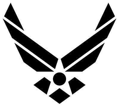 Military Air Force Logo - Amazon.com: Air Force Logo Decal 5 inch White | USAF |Military | USA ...