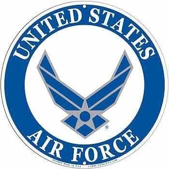 Military Air Force Logo - USAF Military Logo Aluminum Sign - Air Force Service Branch - Import ...