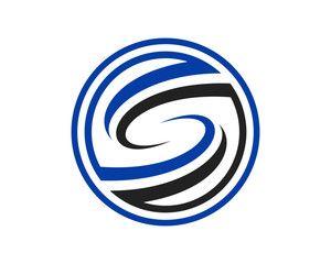 Blue White S Logo - logo S