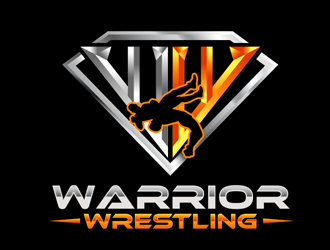 Wrestling Logo - Warrior Wrestling logo design - 48HoursLogo.com