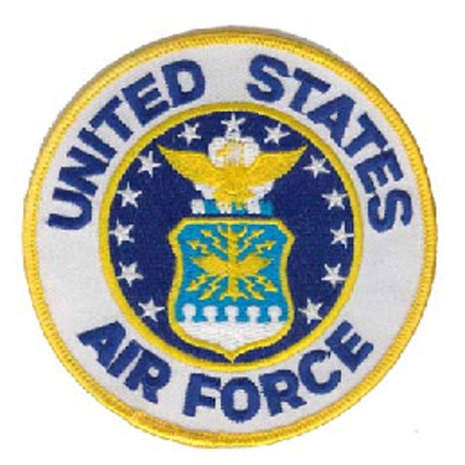 Military Air Force Logo - US Air Force Logo Small Embroidered Round Military Patch