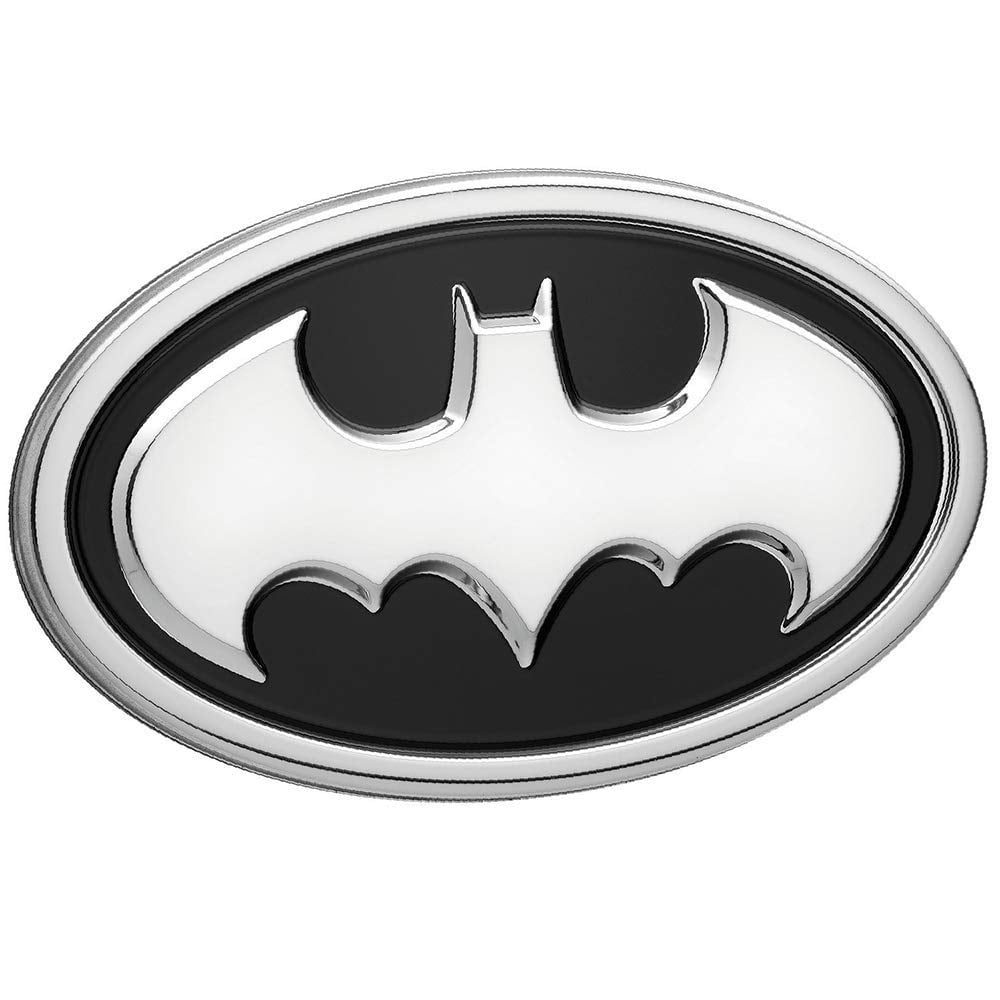 Black Chrome Logo - Amazon.com: Fan Emblems Batman Logo 3D Car Emblem Black/Chrome, DC ...