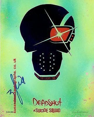 Deadshot Logo - WILL SMITH SUICIDE Squad Deadshot Logo B Autograph UACC RD 96 ...