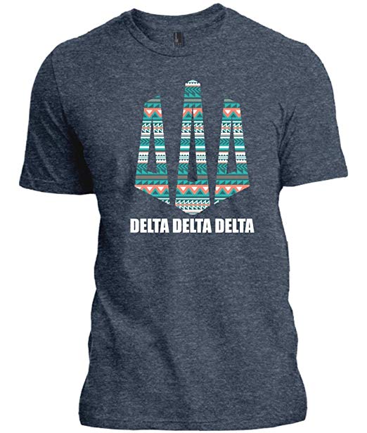 Blue Tribal U Logo - Greek U Delta Delta Delta (Tri Delta) Tribal 5 Monogram