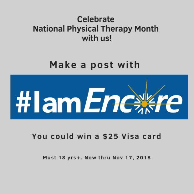PT Month Logo - Celebrate National Physical Therapy Month with #IamEncore! | Encore ...