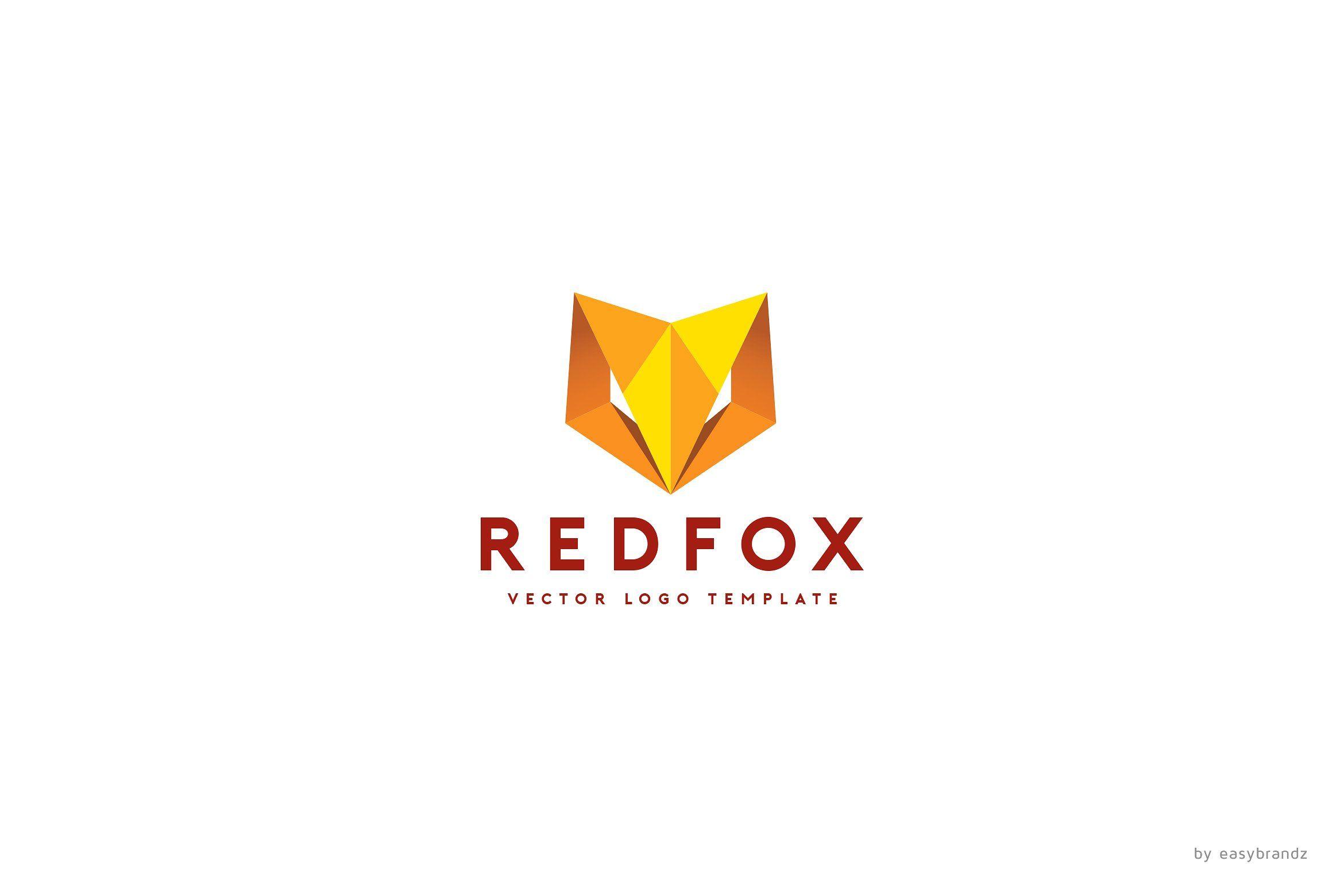 Red Fox Logo - Red Fox Logo Template ~ Logo Templates ~ Creative Market