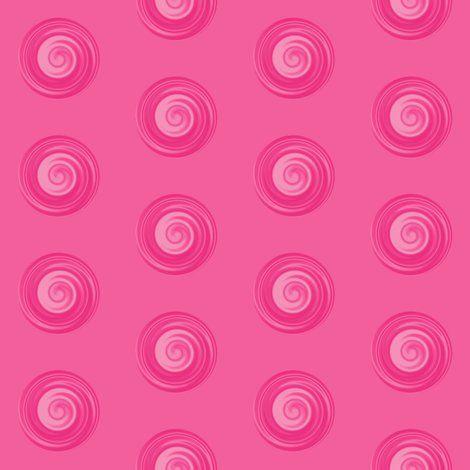 Spiral Dot Orange Circle Logo - Deep Pink Spiral Dot wallpaper - gingezel - Spoonflower