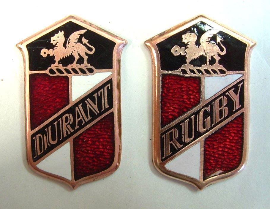 Durant Car Logo - Durant and Rugby Car Badges | Brand Design | Cars, Car badges, Hood ...