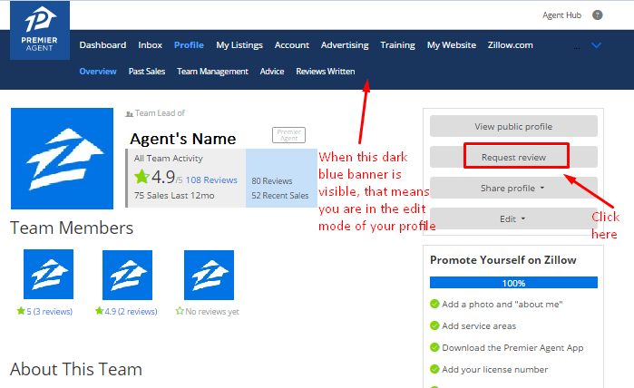 Zillow Lender Review Logo - How can I request a review from a client?