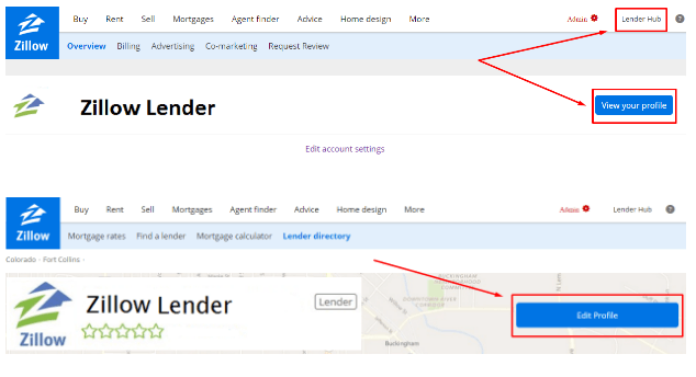 Zillow Lender Review Logo - How do I update my Zillow Group profile?