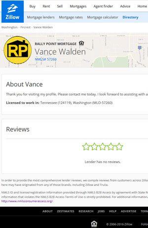 Zillow Lender Review Logo - Review Us - Rally Point Mortgage