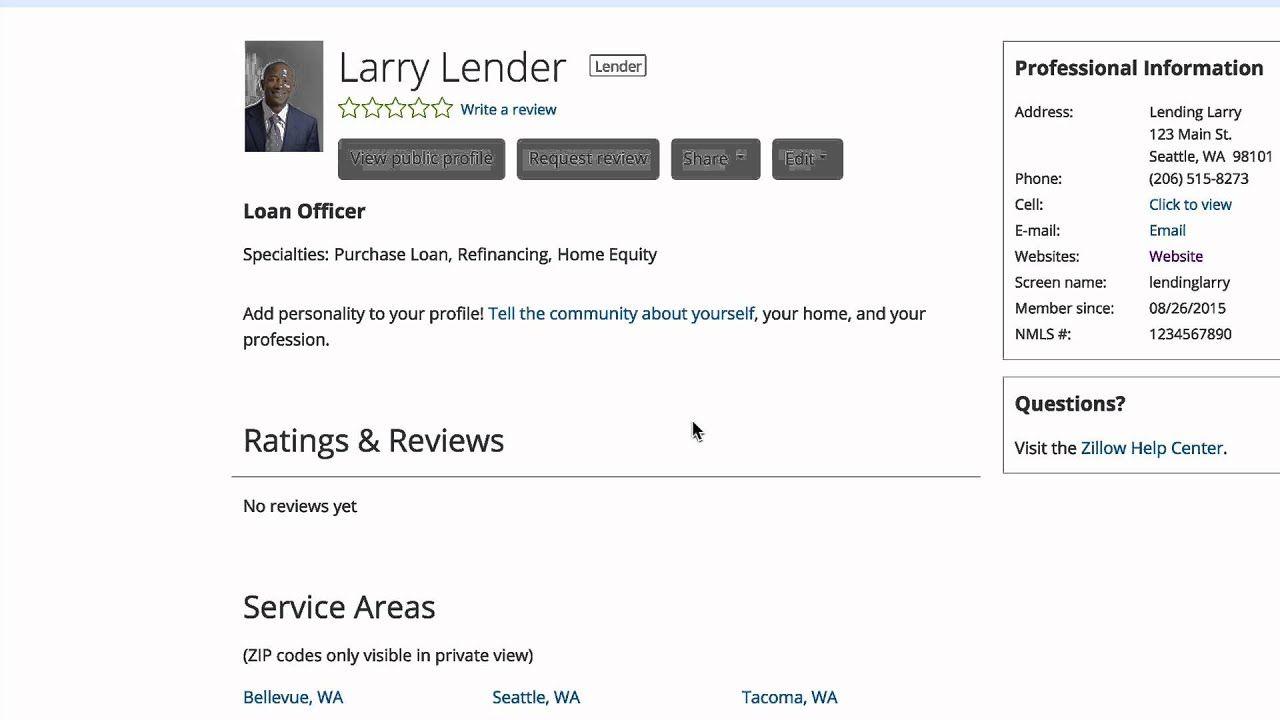 Zillow Lender Review Logo - Create and Maximize a Lender Profile on Zillow - YouTube
