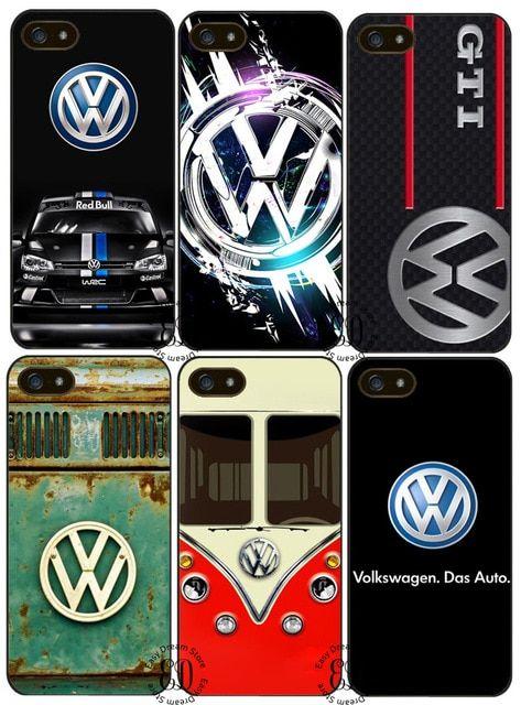 VW Volkswagen Logo - vw gti emblem Volkswagen logo case for iphone X 4 5 5 SE 5c 6s 7 8 ...