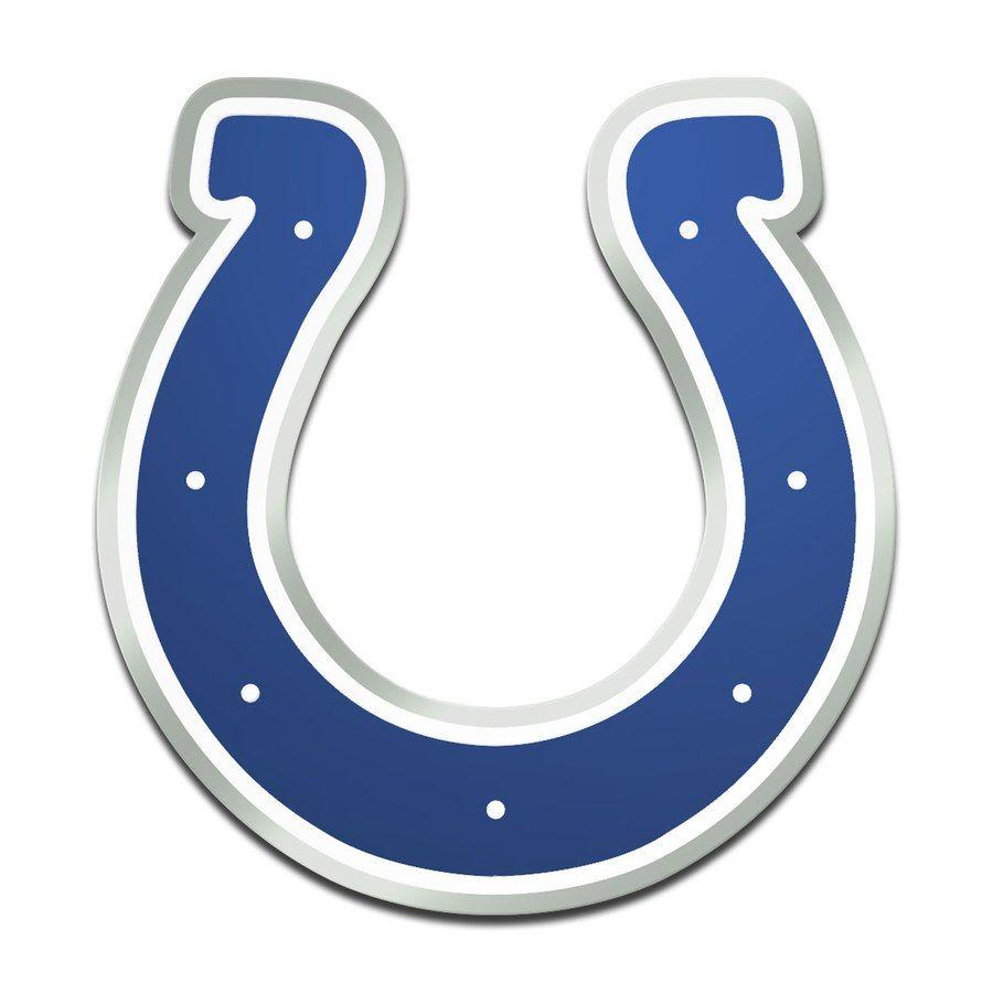 Freeform Logo - Indianapolis Colts Metallic Freeform Logo Auto Emblem