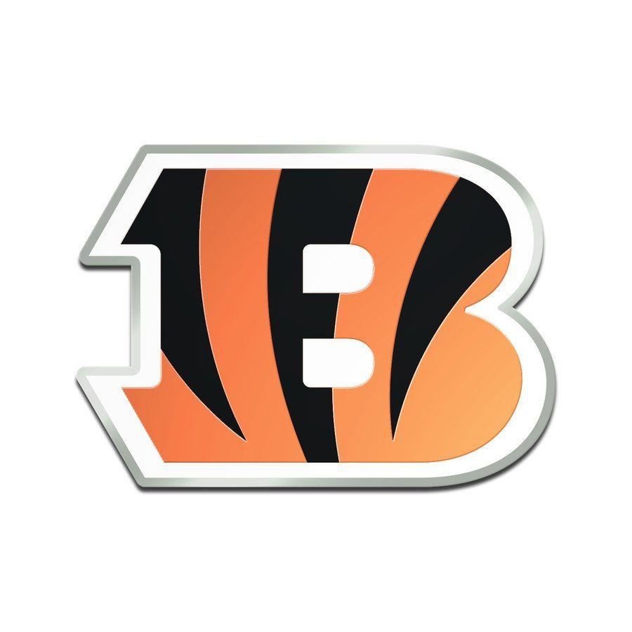 Freeform Logo - Cincinnati Bengals Metallic Freeform Logo Auto Emblem