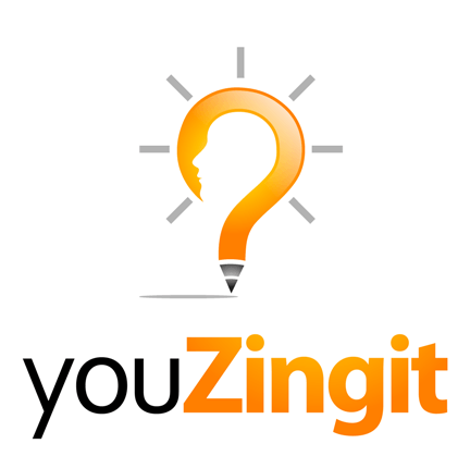 Light Globe Logo - logo. youZingit.com. Logos, Light bulb, Question mark