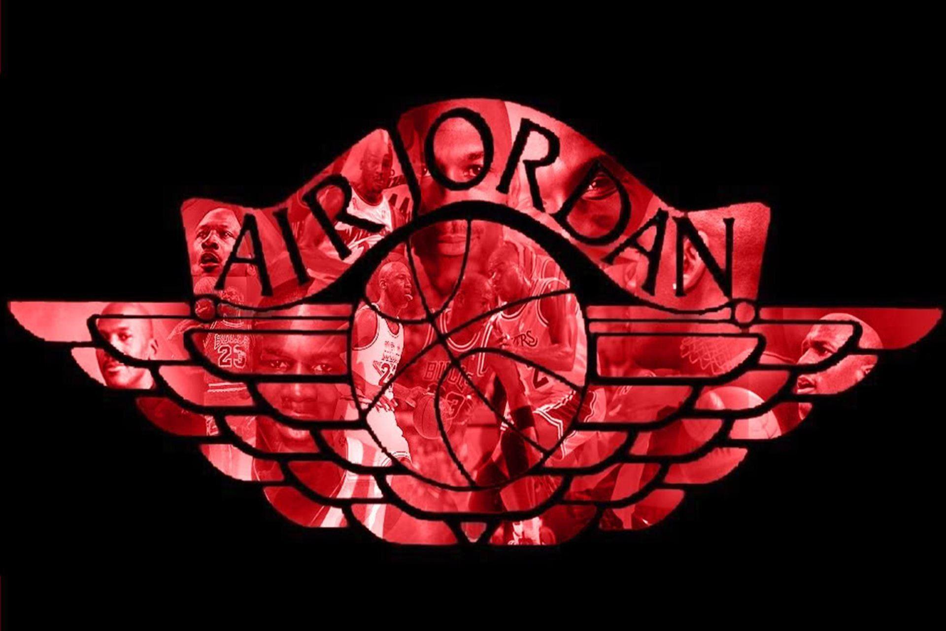Red and Black Air Jordan Logo - Jordan Logo Wallpaper HD