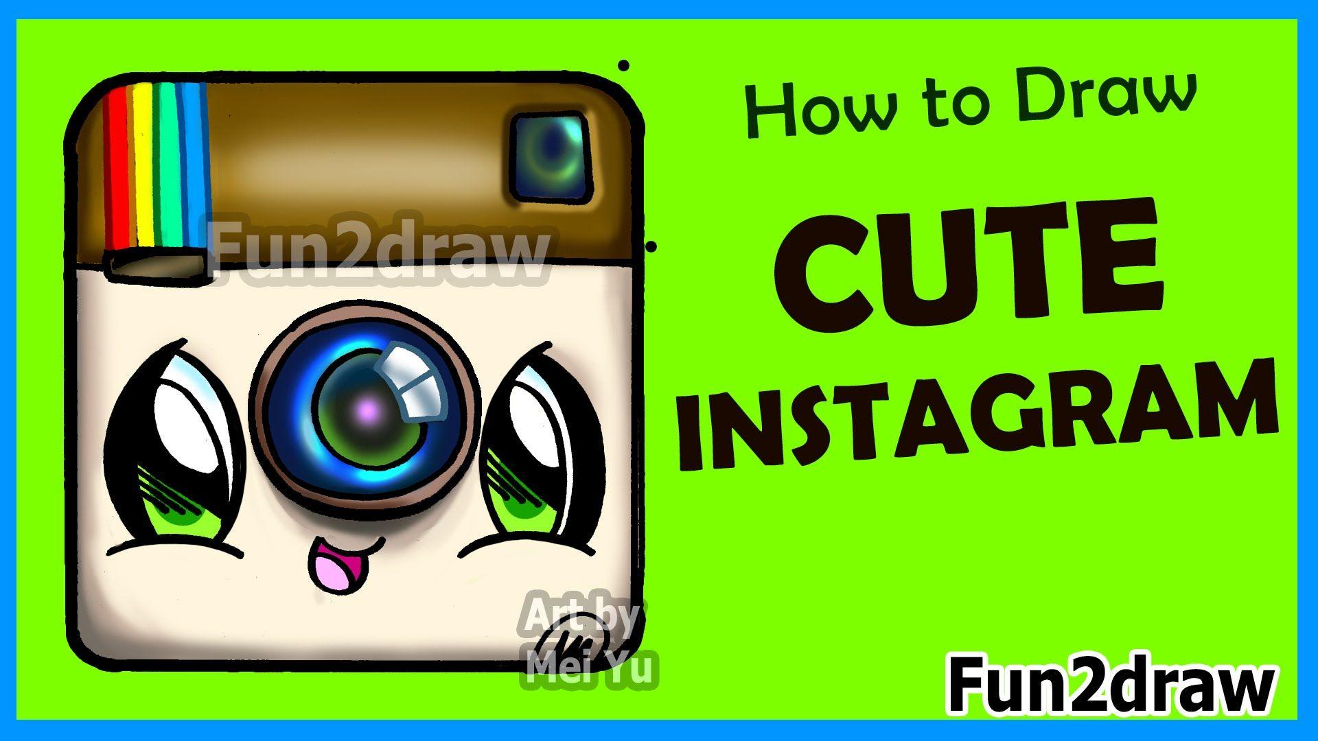 Fun to Draw Logo - How to Draw Cute Instagram Logo Step by Step – Easy Drawings ...
